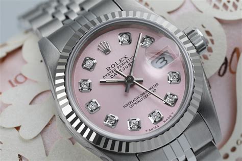 new pink rolex|Rolex pink face for sale.